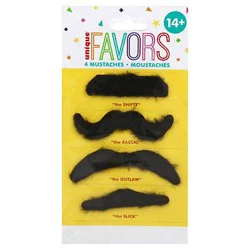 Unique Mustaches 4 ea