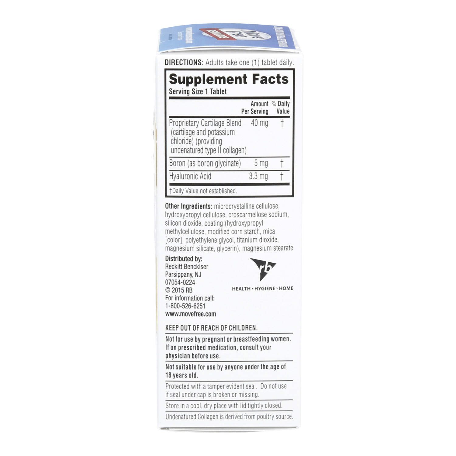 slide 2 of 3, Move Free Ultra Triple Action - Joint Health Supplement with Type II Collagen, Boron and HA, 30 ct