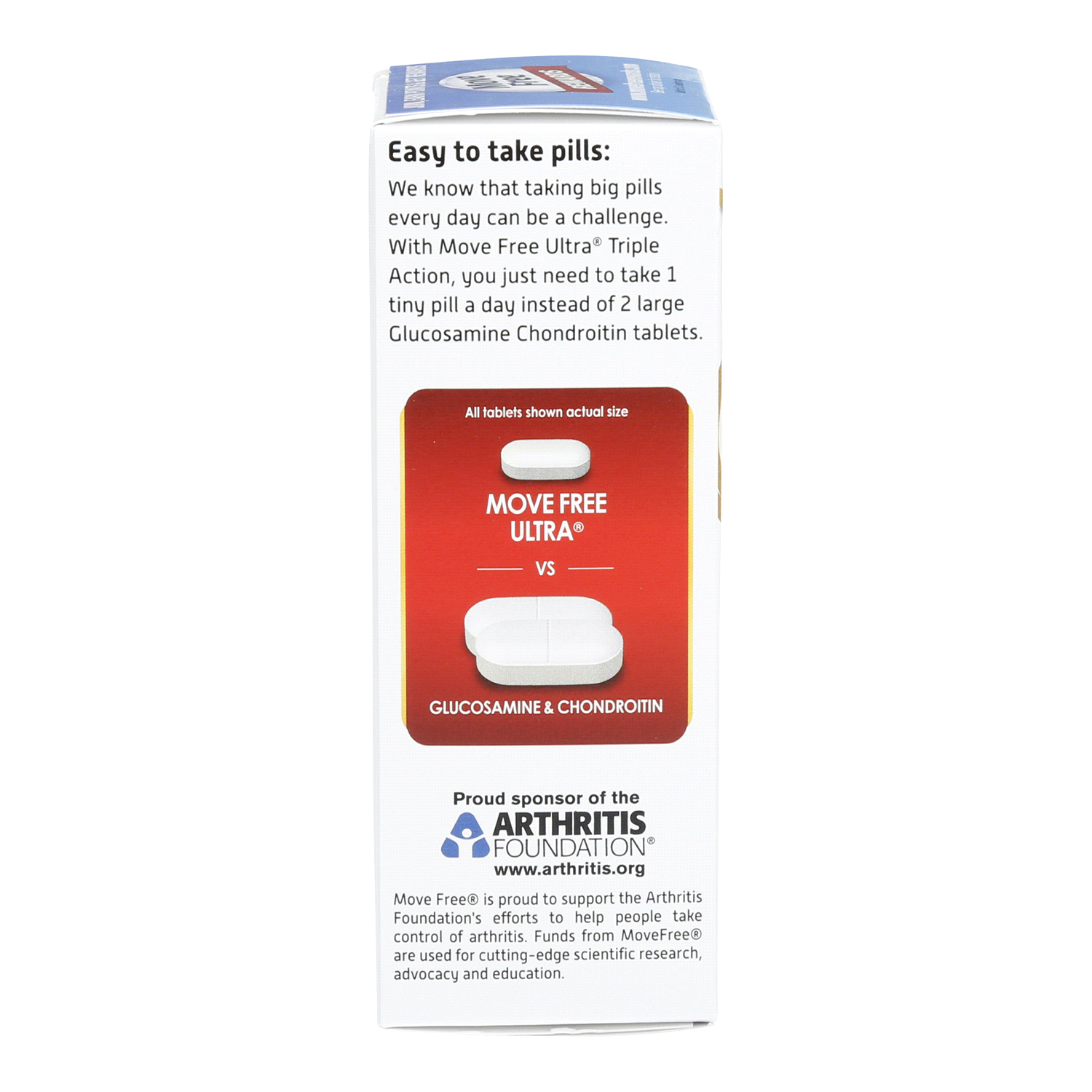 slide 3 of 3, Move Free Ultra Triple Action - Joint Health Supplement with Type II Collagen, Boron and HA, 30 ct