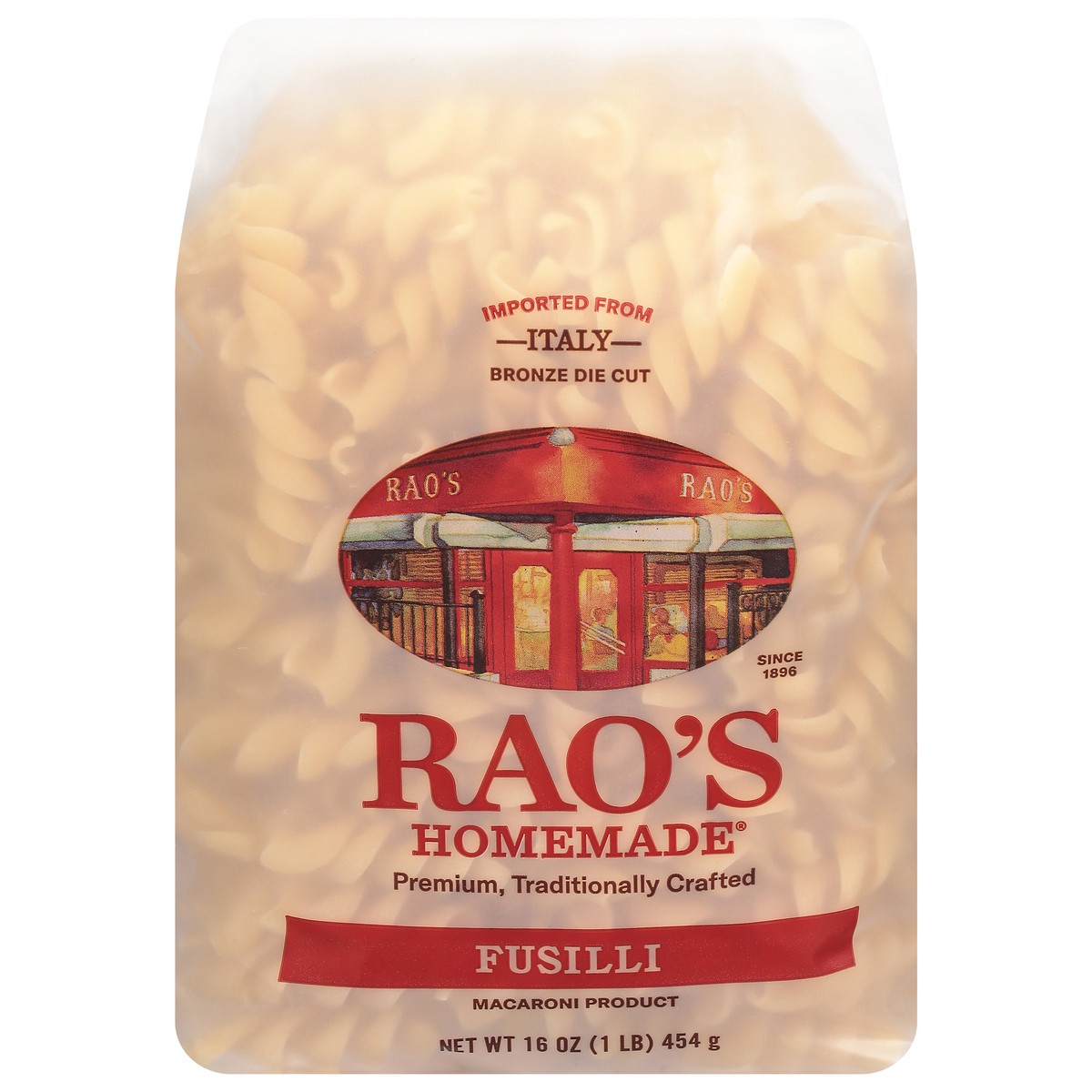 slide 1 of 13, Rao's Homemade Homemade Bronze Die Cut Fusilli 16 oz, 16 oz