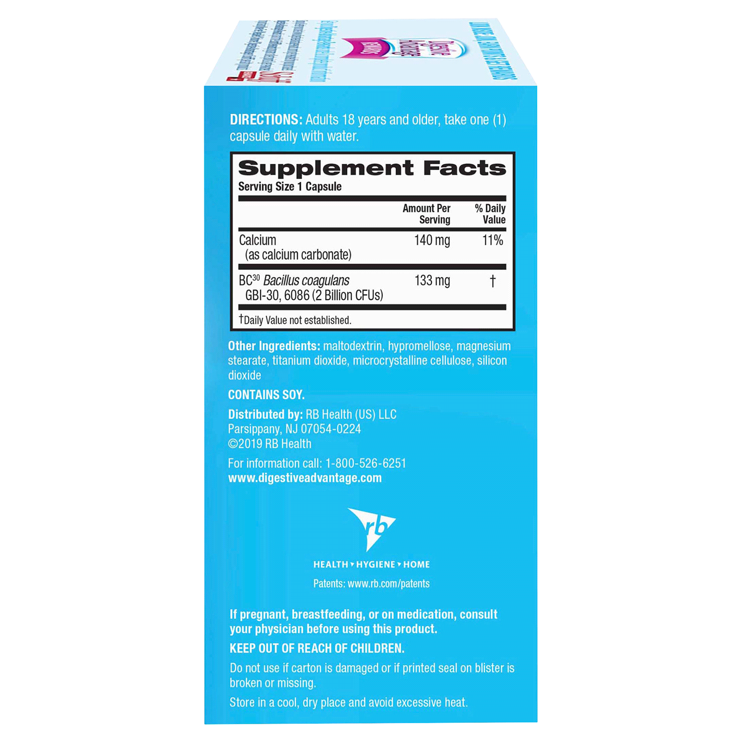 slide 3 of 3, Digestive Advantage Daily Probiotic, 60 Capsules, 60 ct