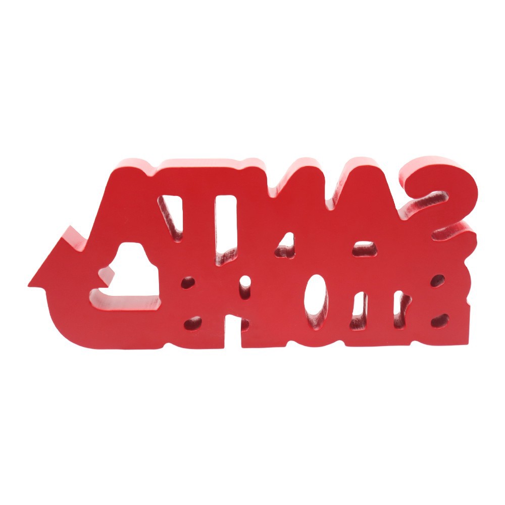 slide 2 of 3, 10" Santa Stops Here Tabletop Sign By Ashland, 10 in