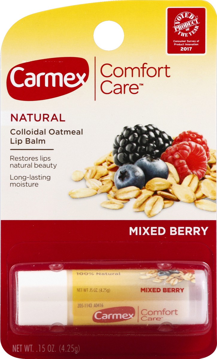 slide 2 of 2, Carmex Comfort Care Berry Flavor Lip Balm, 0.15 oz