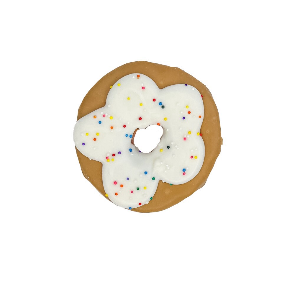 slide 1 of 1, Wufers Woof It Down Doggie Donut Treat, 1 ct