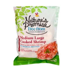 Nature's Promise Cooked Tail-On Medium Large Shrimp 41-50 ct per lb Frozen
