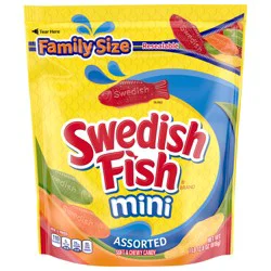 Swedish Fish Candy Soft & Chewy Assorted Mini Family Size