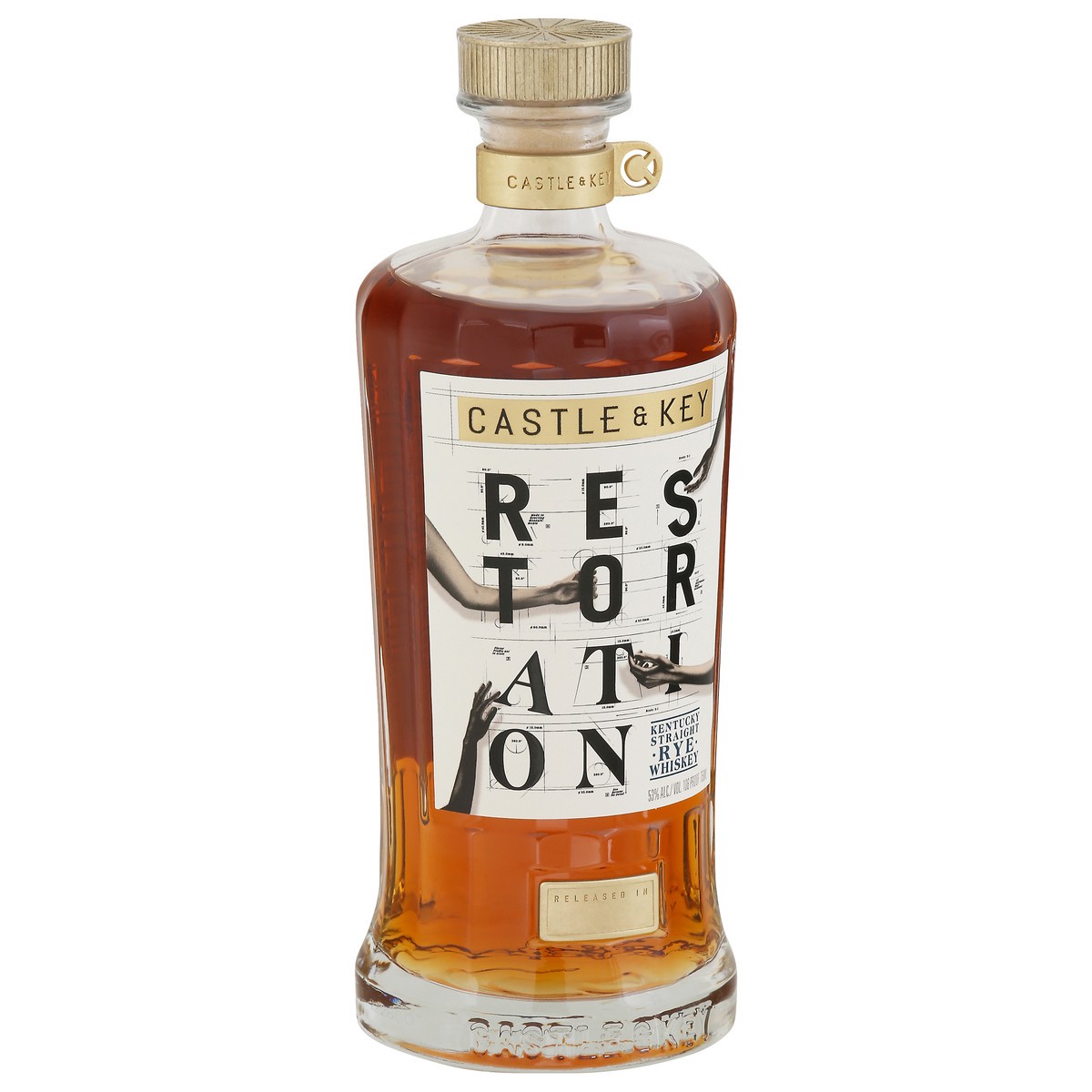 slide 9 of 9, Castle & Key Kentucky Straight Rye Whiskey 750 ml, 750 ml