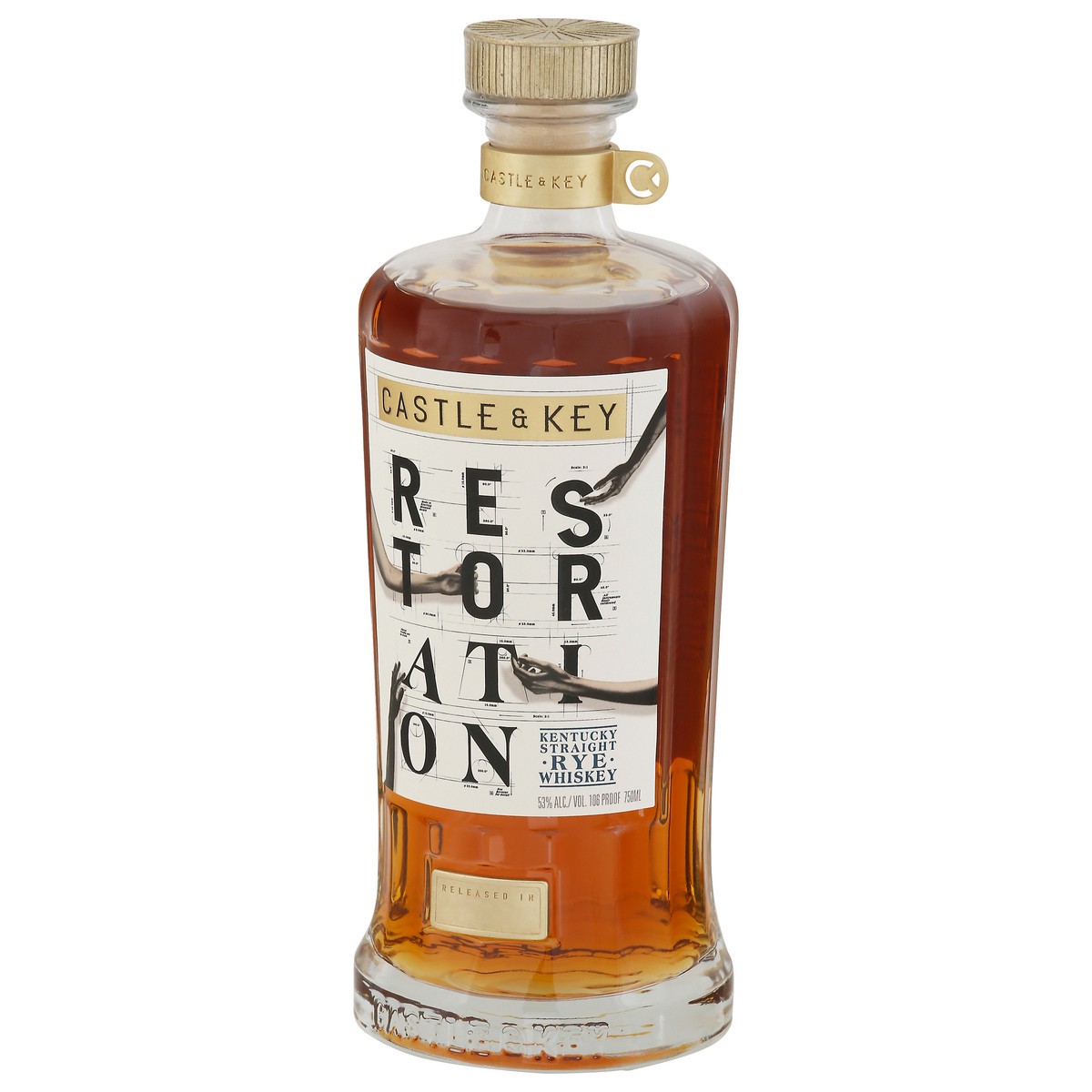 slide 8 of 9, Castle & Key Kentucky Straight Rye Whiskey 750 ml, 750 ml
