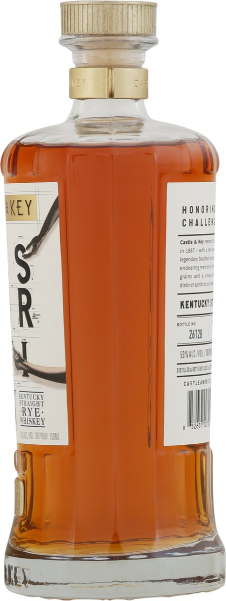 slide 4 of 9, Castle & Key Kentucky Straight Rye Whiskey 750 ml, 750 ml