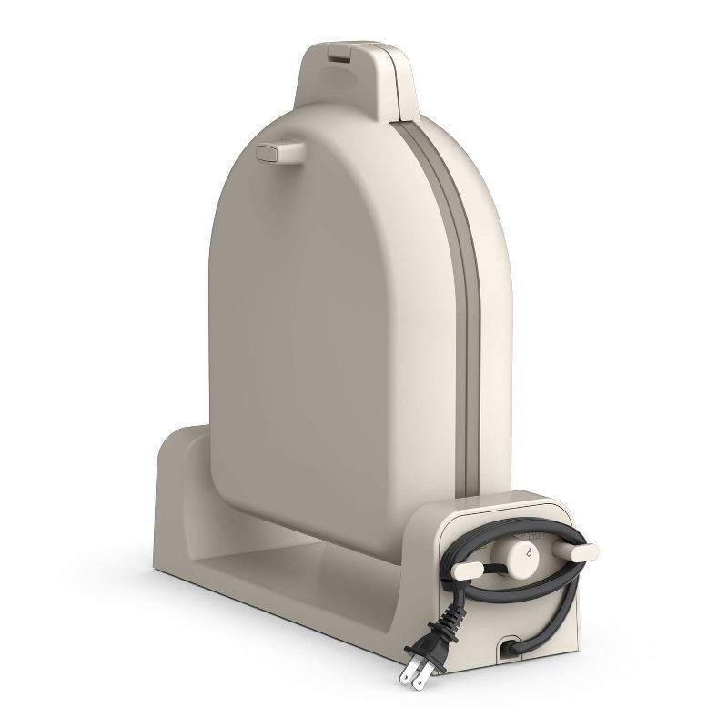 slide 7 of 13, bella Housewares bella Flip and Store Waffle Maker Oatmilk: Aluminum Cooking Surface, 1100W, Beige, Compact Design, 2-Year Warranty, 1 ct