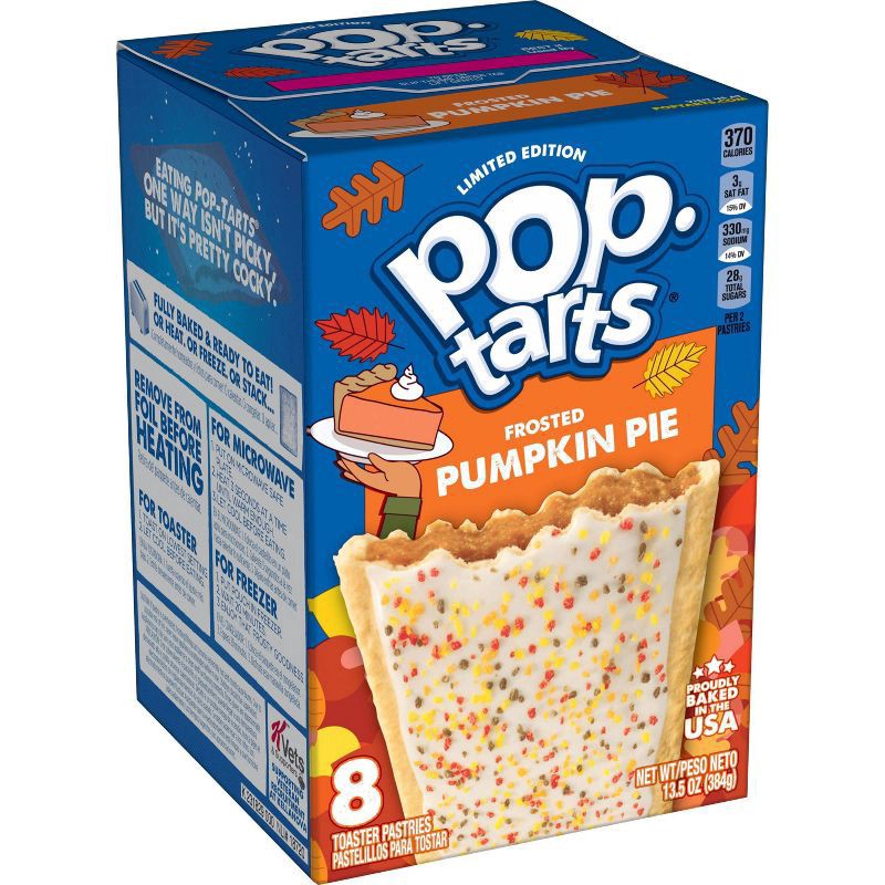 slide 1 of 5, Pop-Tarts Frosted Pumpkin Pie Toaster Pastries - 8ct / 13.5oz, 8 ct; 13.5 oz