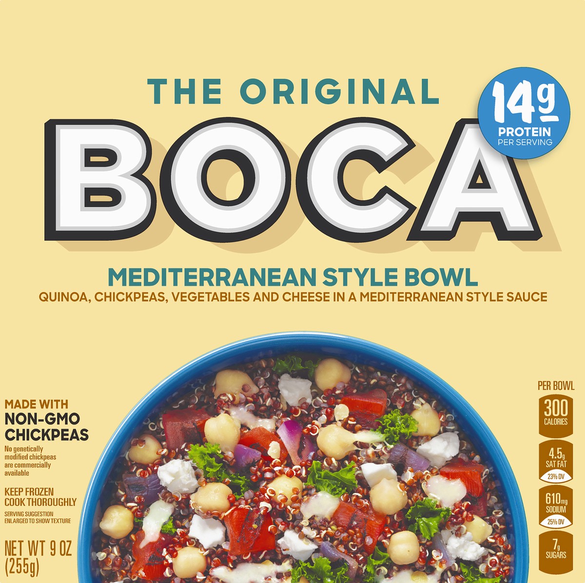 slide 8 of 10, BOCA Mediterranean Style Chickpea Bowl, 9 oz Box, 9 oz