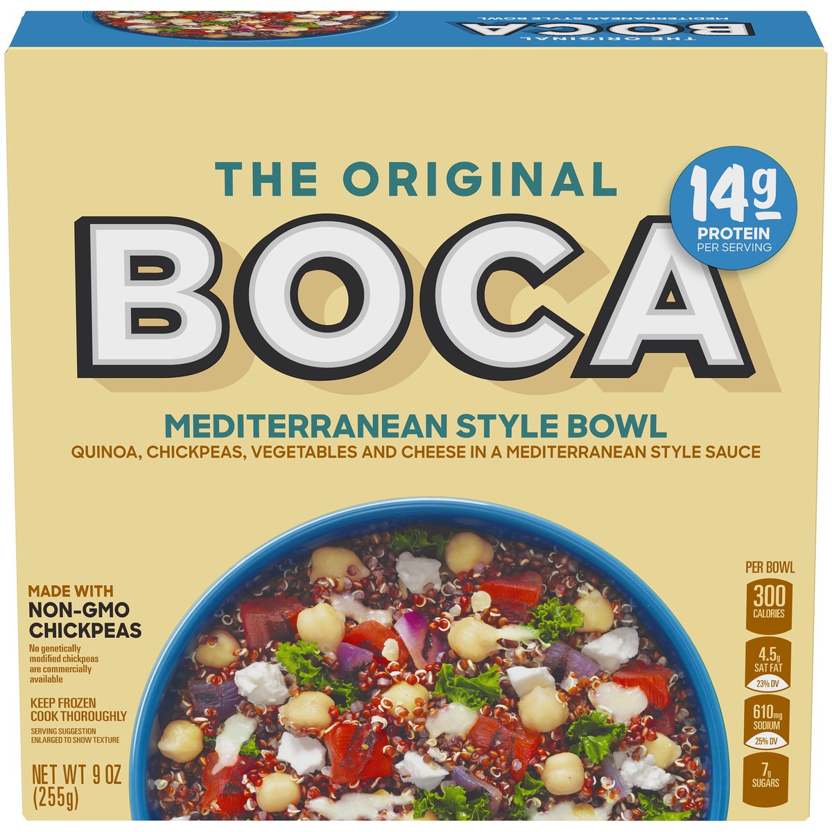 slide 1 of 10, BOCA Mediterranean Style Chickpea Bowl, 9 oz Box, 9 oz