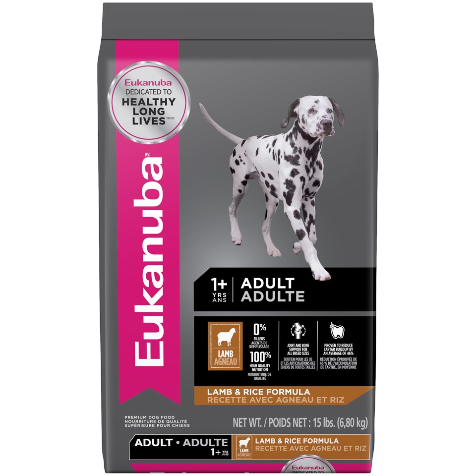 slide 1 of 7, Eukanuba Lamb and Rice Adult Maintenance Dog Food, 15 lb