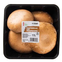 Weis Fresh from the Field Portabella Mushrooms, 4 pack