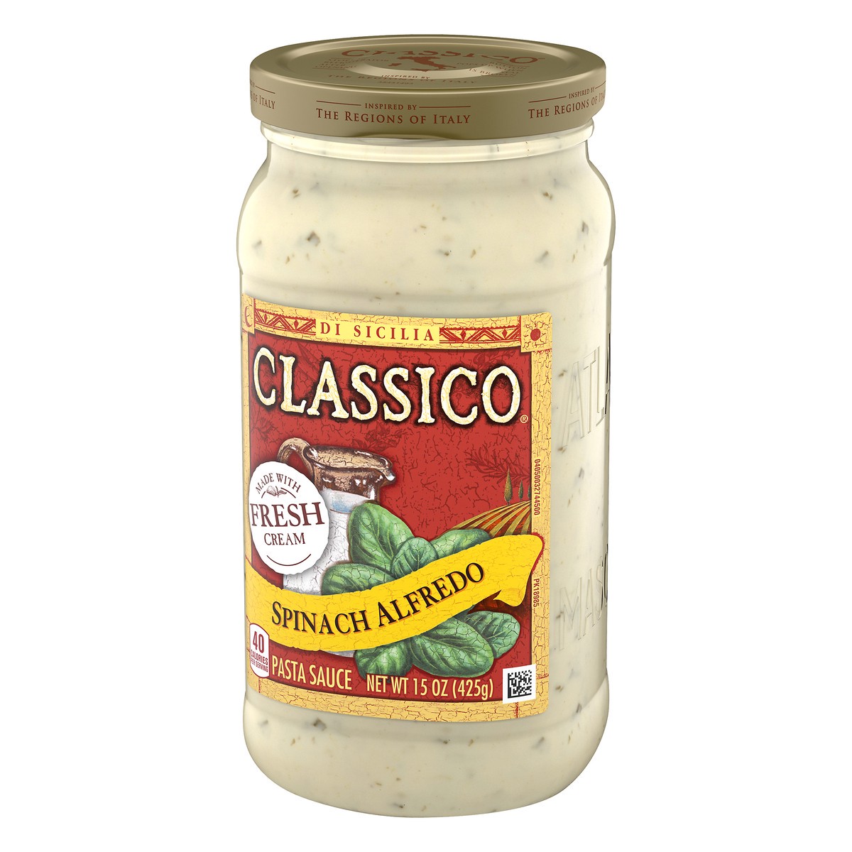 slide 8 of 13, Classico Spinach Alfredo Pasta Sauce, 15 oz Jar, 15 oz