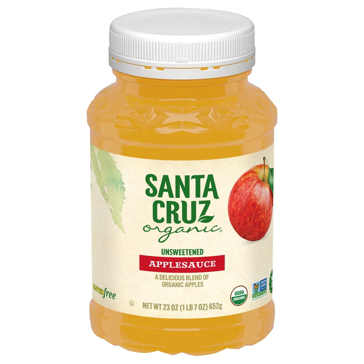 slide 1 of 5, Santa Cruz Organic Organic Unsweetened Applesauce 23 oz, 23 oz