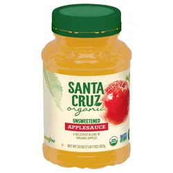 Santa Cruz Organic Unsweetened Applesauce 23 oz