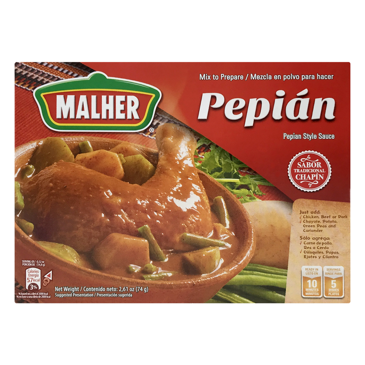 slide 1 of 1, Malher Pepian, 2.61 oz