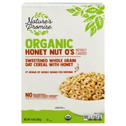 Nature's Promise Organic Honey Nut O's Cereal