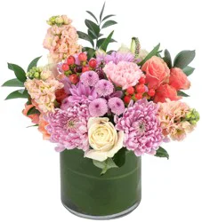 Central Market Pastel Pink Signature Vase Arrangement