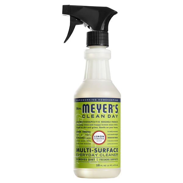 slide 1 of 1, Mrs. Meyer's Clean Day Lemon Verbena Multi-Surface Everyday Cleaner Spray, 16 oz