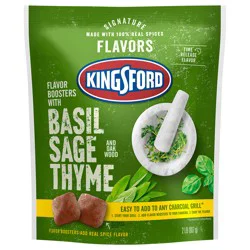 Kingsford Signature Flavors with Basil Sage and Thyme Flavor Boosters