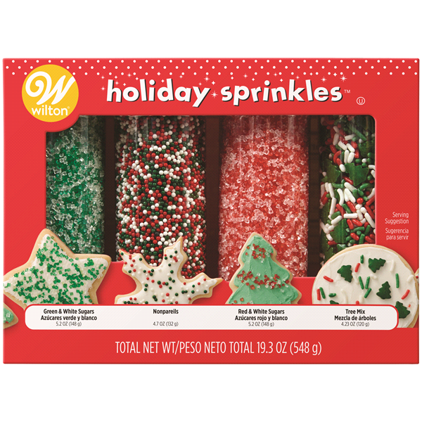 slide 1 of 4, Wilton Christmas Traditional Mega Sprinkles, 19.3 oz