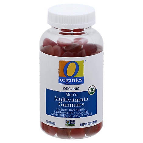 slide 1 of 1, O Organics Gummy Multivitamin Men Dietary Supplement, 120 ct