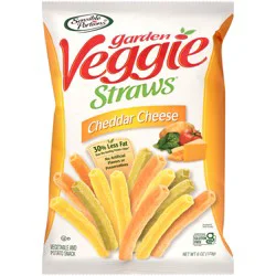 Sensible Portions Garden Veggie Straws Cheddar Cheese Vegetable & Potato Snack 6 oz. Bag