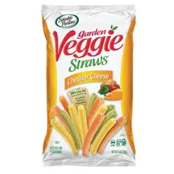 Sensible Portions Garden Veggie Straws Cheddar Cheese Vegetable & Potato Snack 6 oz. Bag