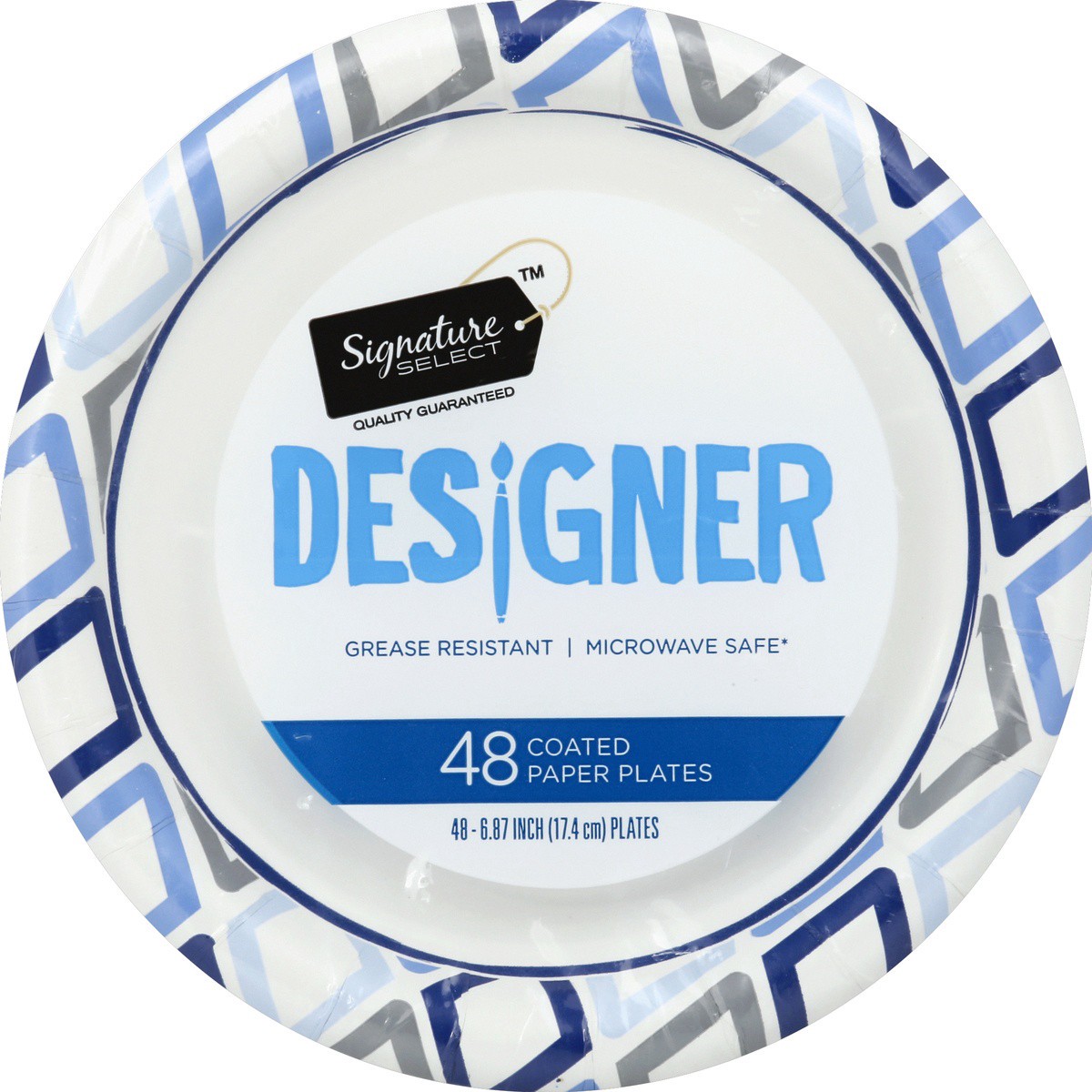 slide 3 of 3, Signature Select Paper Plates 48 ea, 48 ct