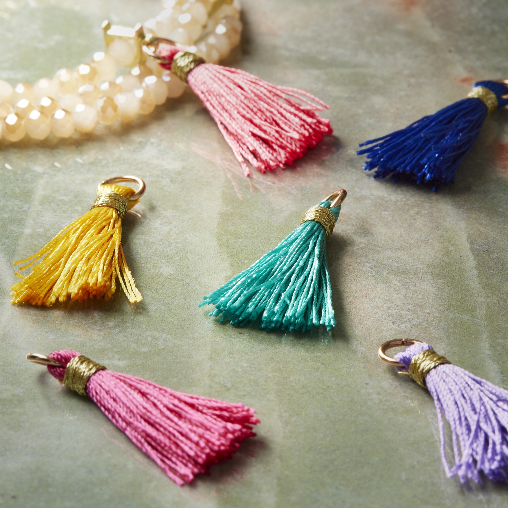 slide 2 of 2, Tassel Charm Mix By Bead Landing, 33 mm