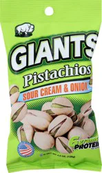 GIANTS Sour Cream & Onion Flavor Pistachios 4.5 oz