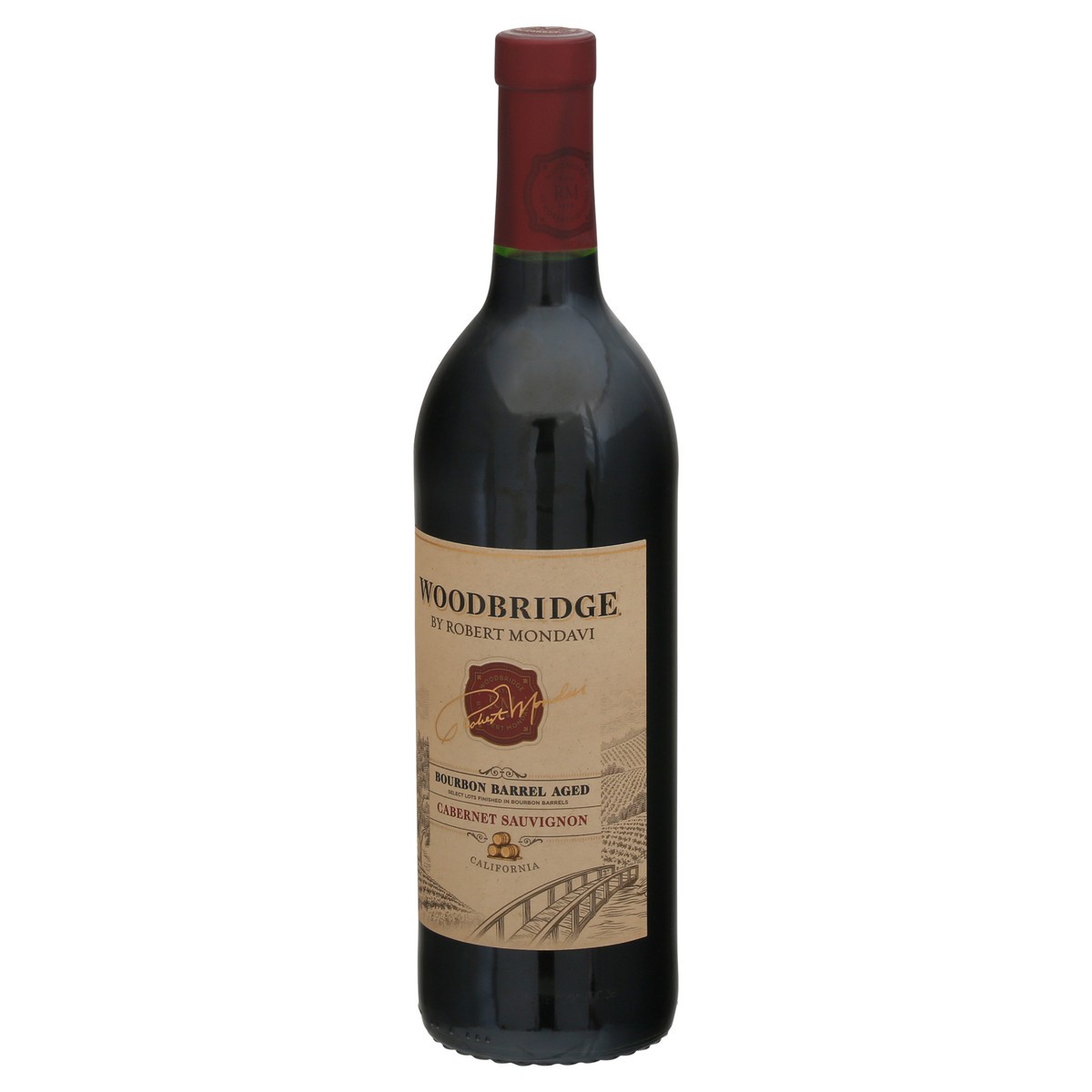 slide 3 of 9, Woodbridge by Robert Mondavi Bourbon Barrel Aged Cabernet Sauvignon Red Wine, 750 mL Bottle, 750 ml