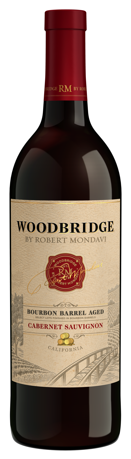 slide 1 of 9, Woodbridge by Robert Mondavi Bourbon Barrel Aged Cabernet Sauvignon Red Wine, 750 mL Bottle, 750 ml