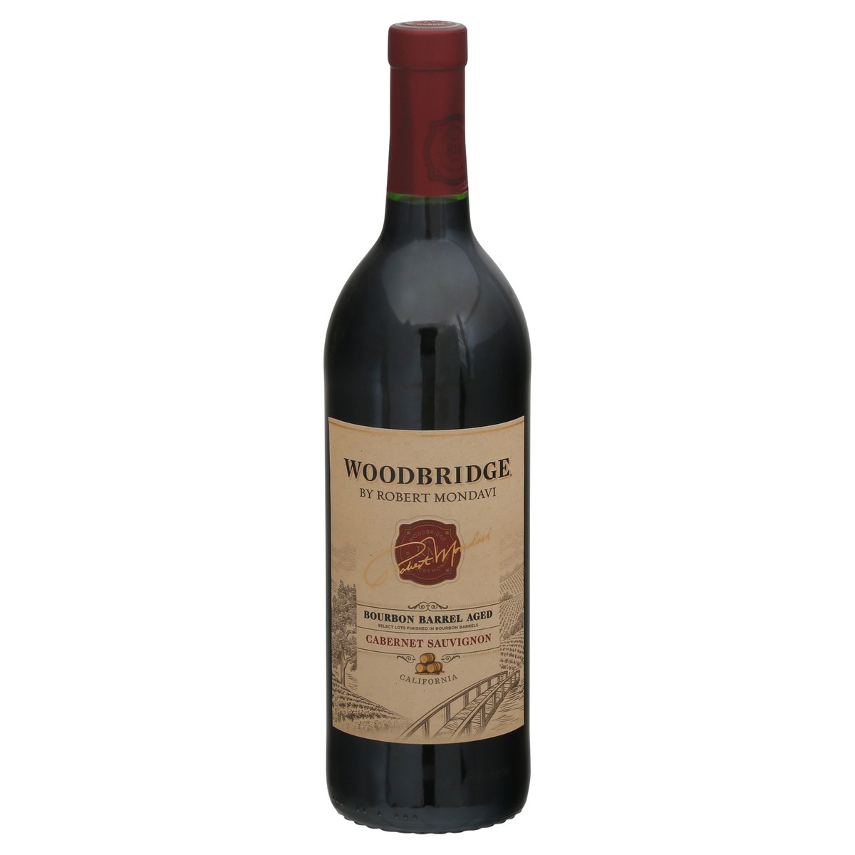 slide 2 of 9, Woodbridge by Robert Mondavi Bourbon Barrel Aged Cabernet Sauvignon Red Wine, 750 mL Bottle, 750 ml