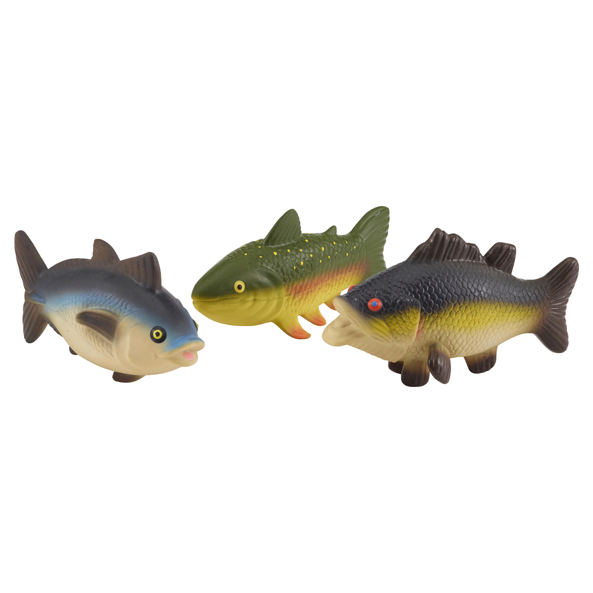 slide 1 of 2, Meijer Latex Fish Dog Toy, Assorted Colors/Styles, 1 ct