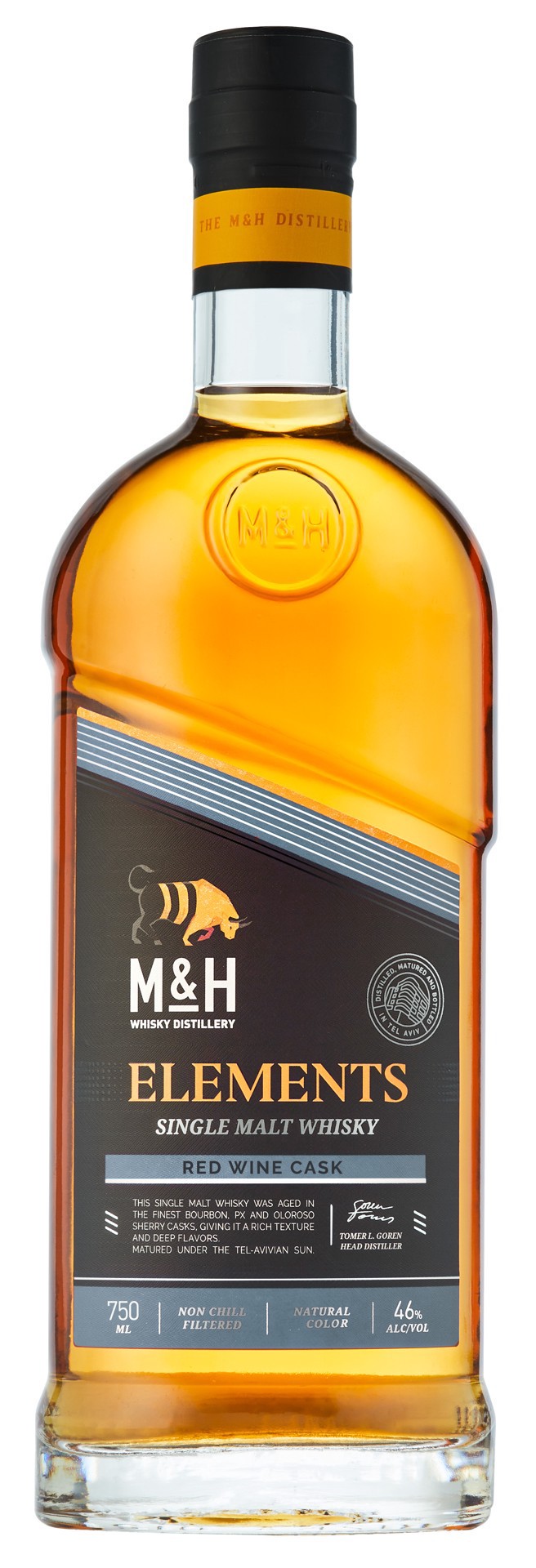 slide 1 of 1, M&H Whisky - Elements Series Red Wine Cask, 750 ml