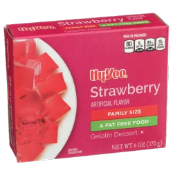 Hy-vee Strawberry Gelatin Dessert