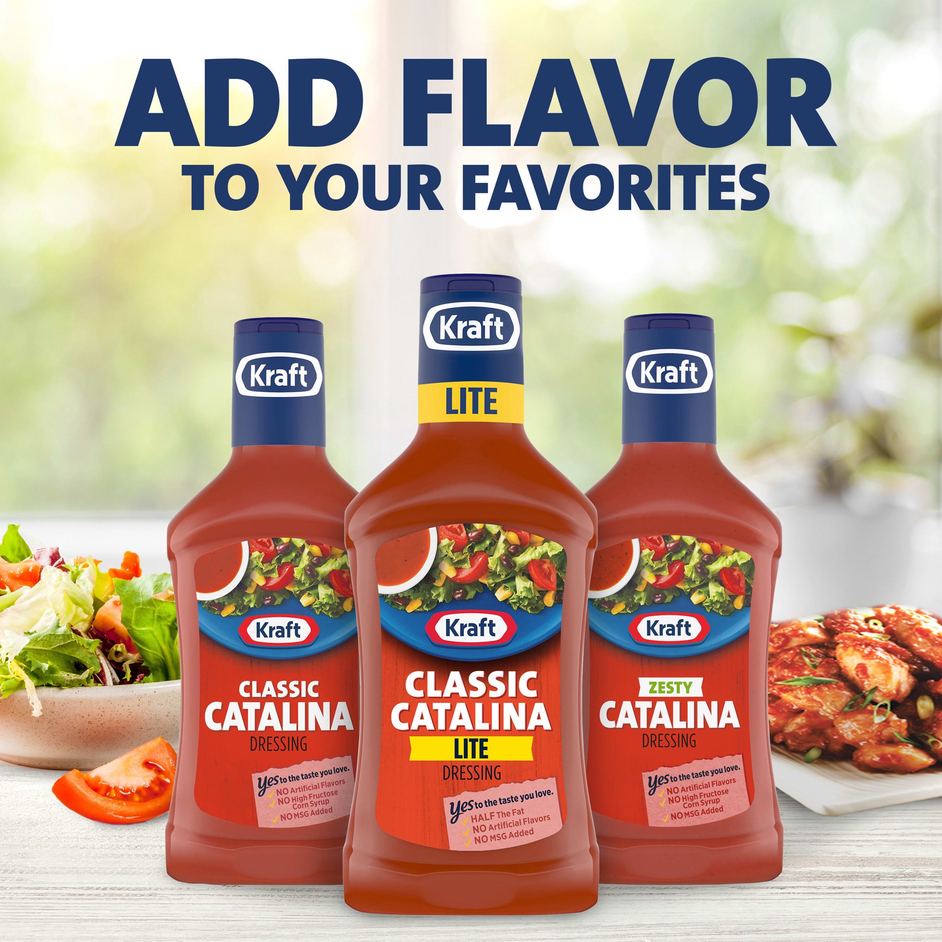 slide 6 of 8, Kraft Classic Catalina Lite Salad Dressing Bottle - 16 Fl. Oz., 16 fl oz