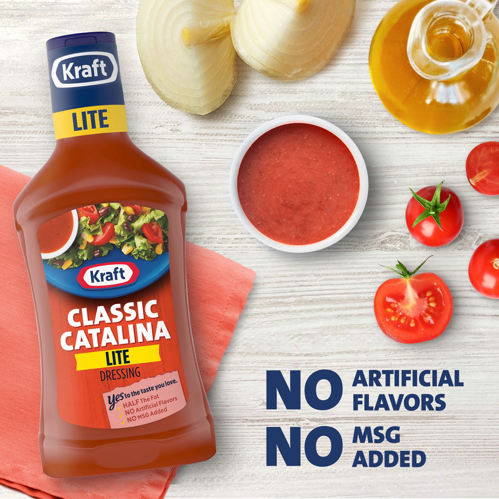 slide 7 of 8, Kraft Classic Catalina Lite Salad Dressing Bottle - 16 Fl. Oz., 16 fl oz