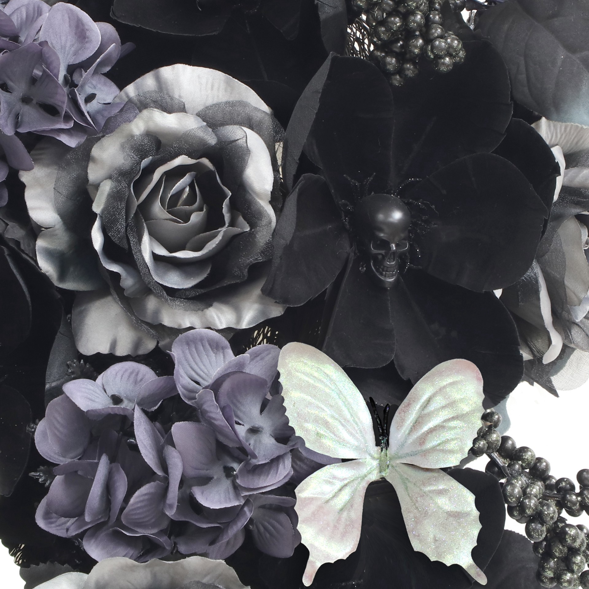 slide 3 of 3, 28" Rose & Butterfly Teardrop By Ashland, 15 in x 6 in x 28 in