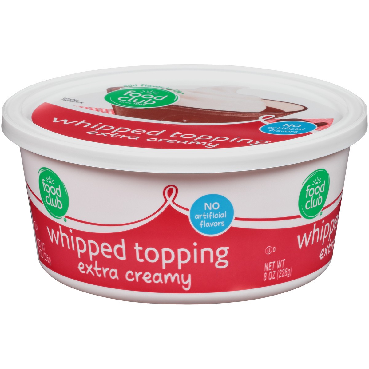 slide 2 of 13, Food Club Extra Creamy Whipped Topping, 8 oz