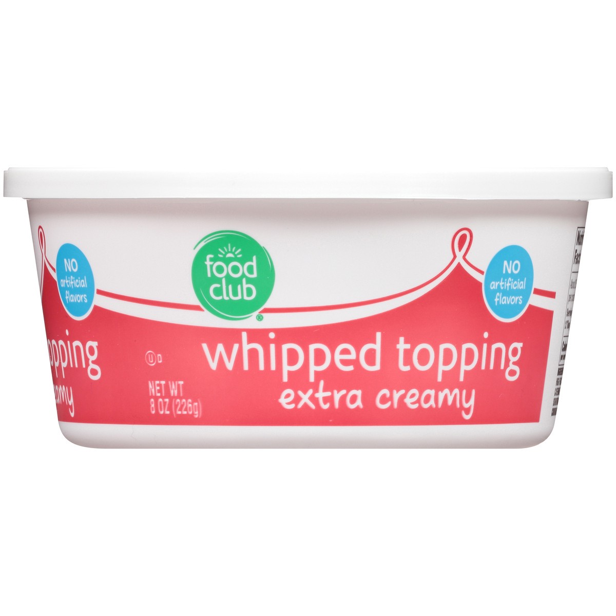 slide 3 of 13, Food Club Extra Creamy Whipped Topping, 8 oz