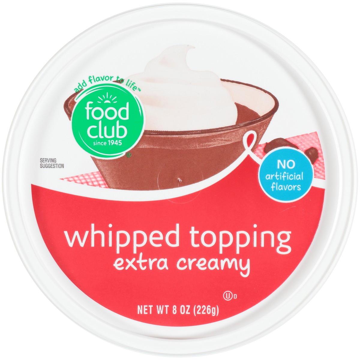 slide 6 of 13, Food Club Extra Creamy Whipped Topping, 8 oz