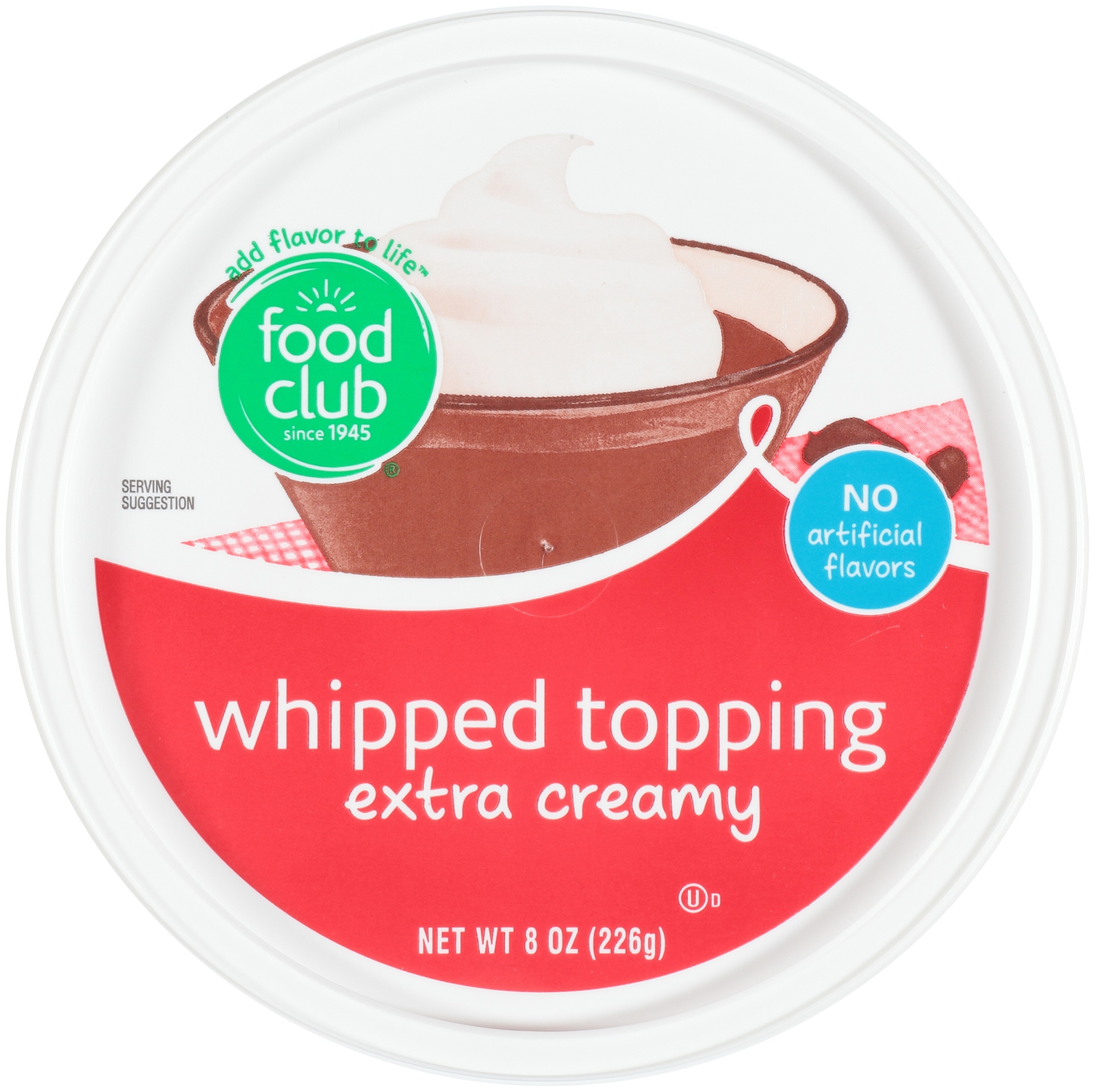 slide 1 of 6, Food Club Whipped Topping Extra Creamy, 8 oz