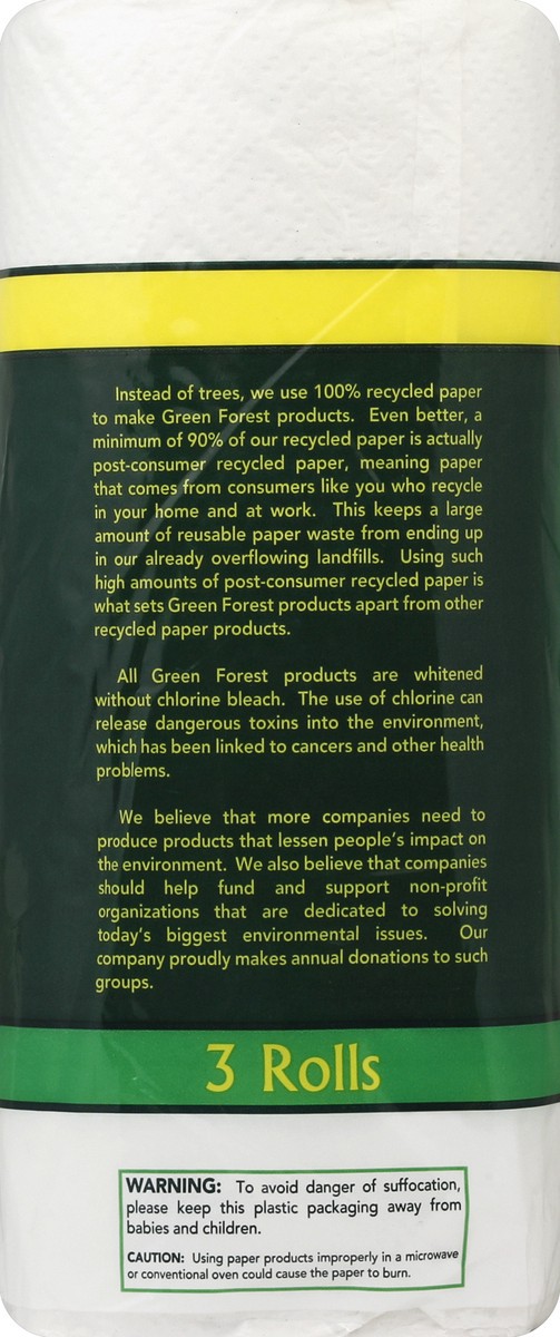 slide 6 of 8, Green Forest Premium Paper Towels 2ply, 312 ct