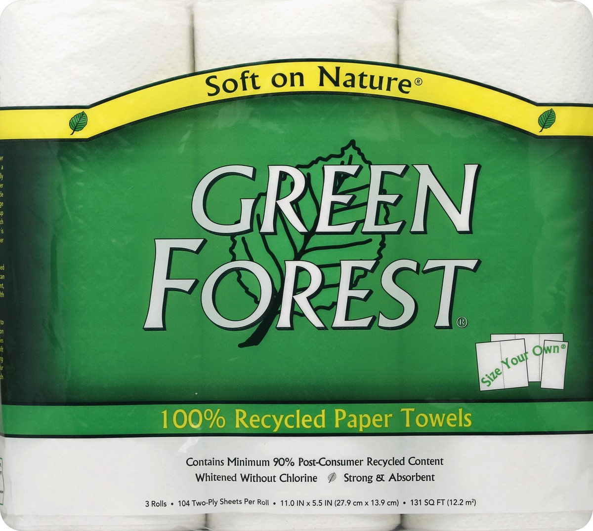 slide 1 of 8, Green Forest Premium Paper Towels 2ply, 312 ct