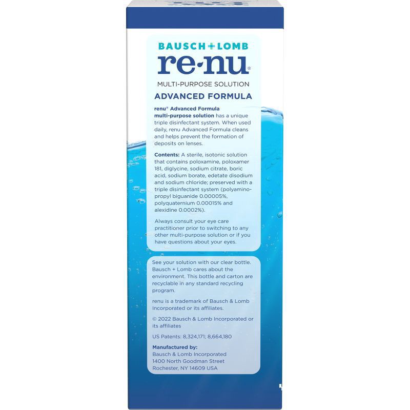 slide 6 of 6, renu Advanced Formula Multi-Purpose Solution 12 oz, 12 fl oz